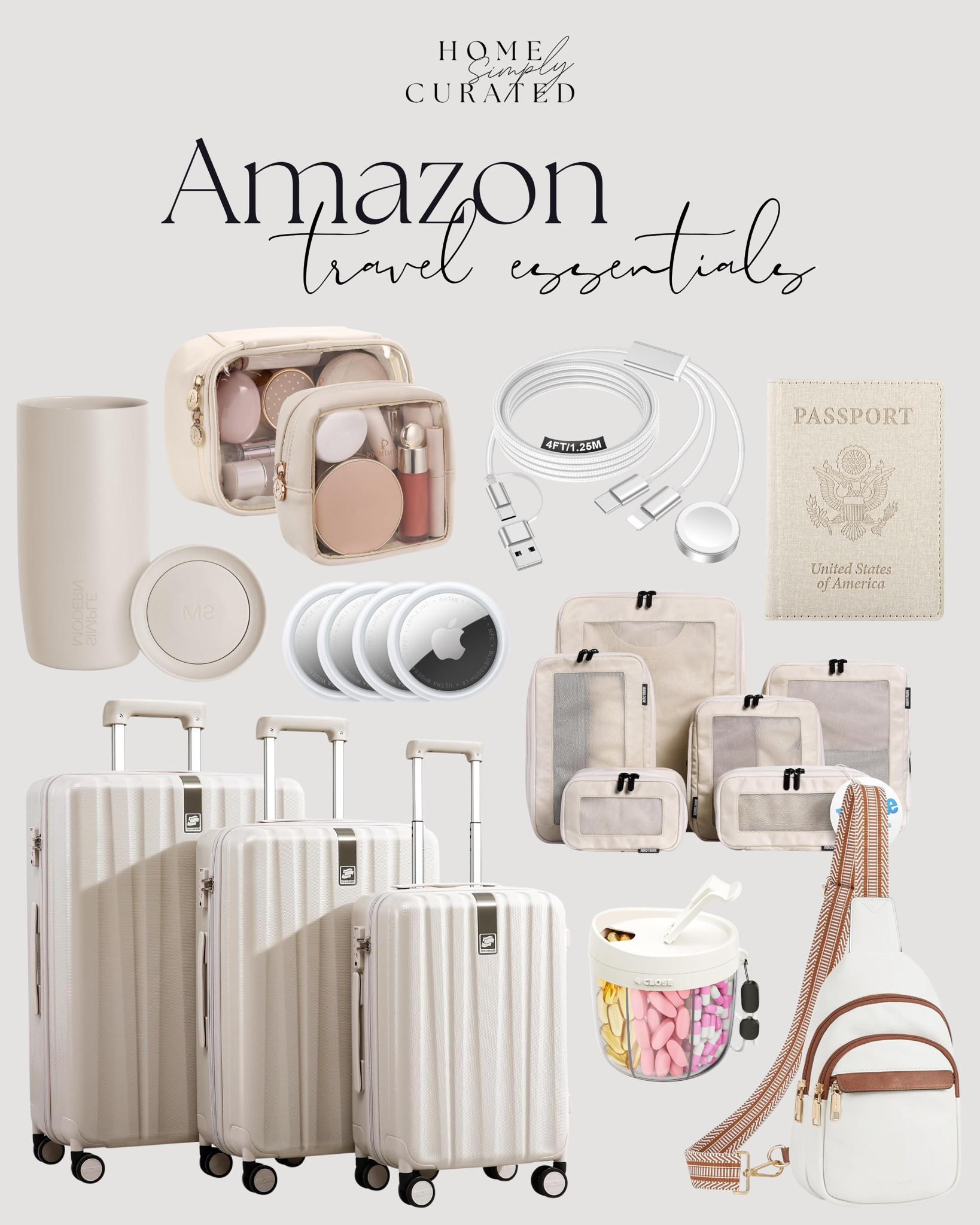 Travel essentials from Amazon! ✈️ ✨ Perfect if you headed on a trip soon or are grabbing things last minute! 

#amazon #travel #travelhacks #travelessentials #amazontravel #suitcases #airtags
 

#LTKTravel #LTKActive #LTKSeasonal