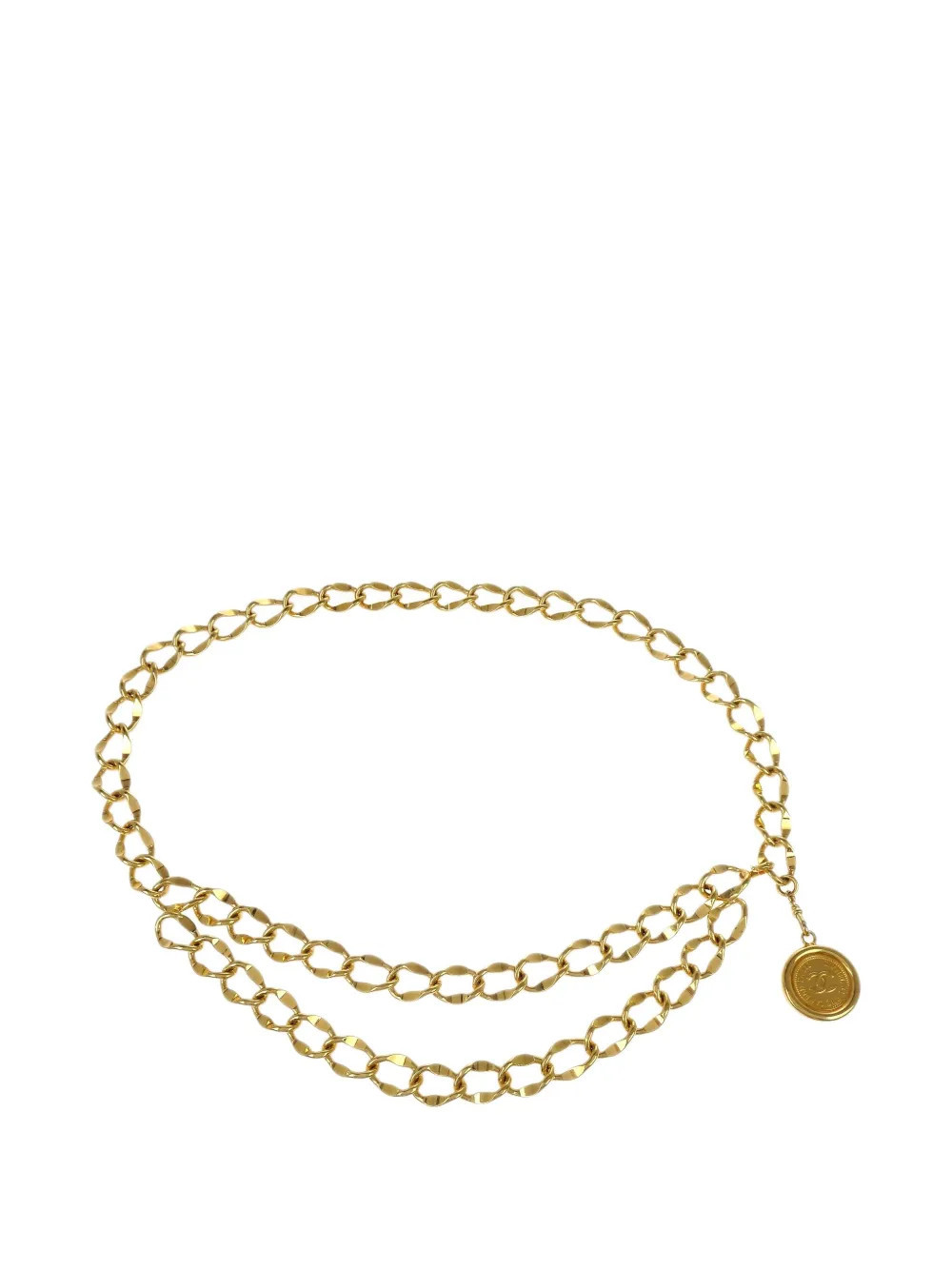 CHANEL Pre-Owned 1990-2000s CC-medallion chain belt - Gold | Farfetch Global