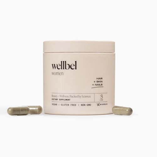 WELLBEL Women Clean Supplement for Hair, Skin, and Nails, Vegan, Gluten Free and Non GMO 90 Count | Amazon (US)