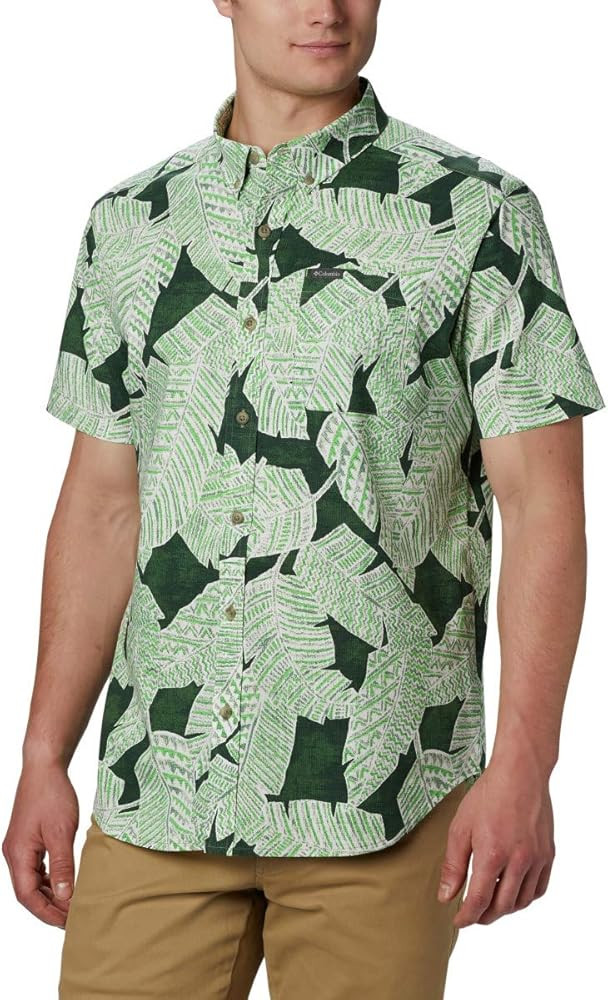 Columbia Men's Rapid Rivers Printed Short Sleeve Shirt | Amazon (US)