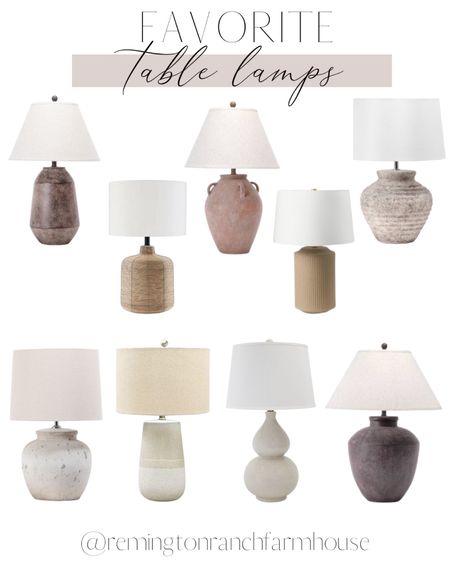 Favorite table lamps 

#LTKSeasonal #LTKstyletip #LTKhome