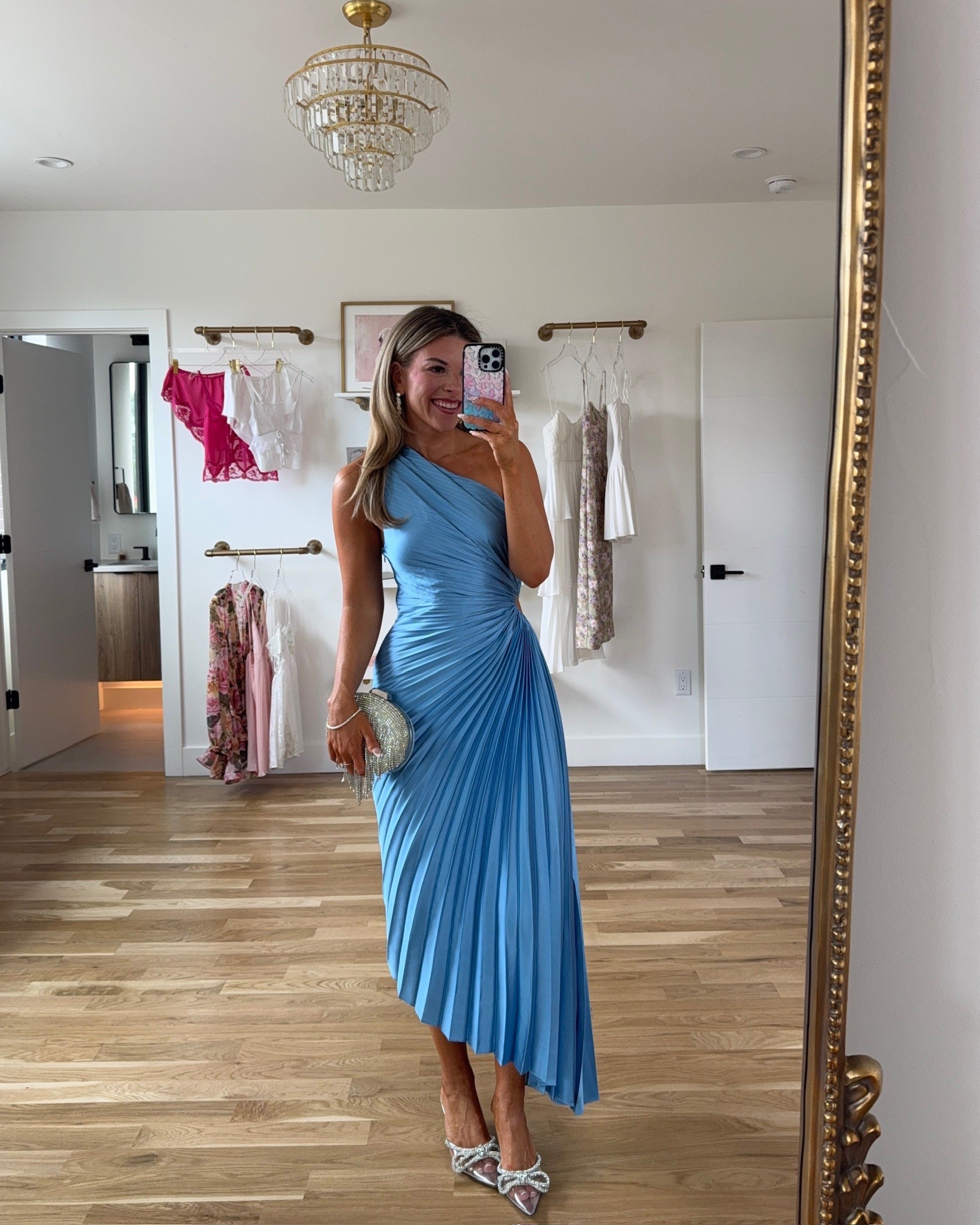 Vici blue accordion one shoulder asymmetrical midi wedding guest dress spring formal event dress summer occasion dress

Wearing my usual small.

Vici code: emerson30
Electric picks code: emerson20

#LTKWedding #LTKFindsUnder100 #LTKParties