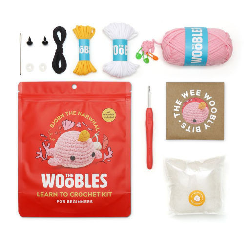 Bjørn the Narwhal Pink Learn to Crochet Kit | Barnes & Noble