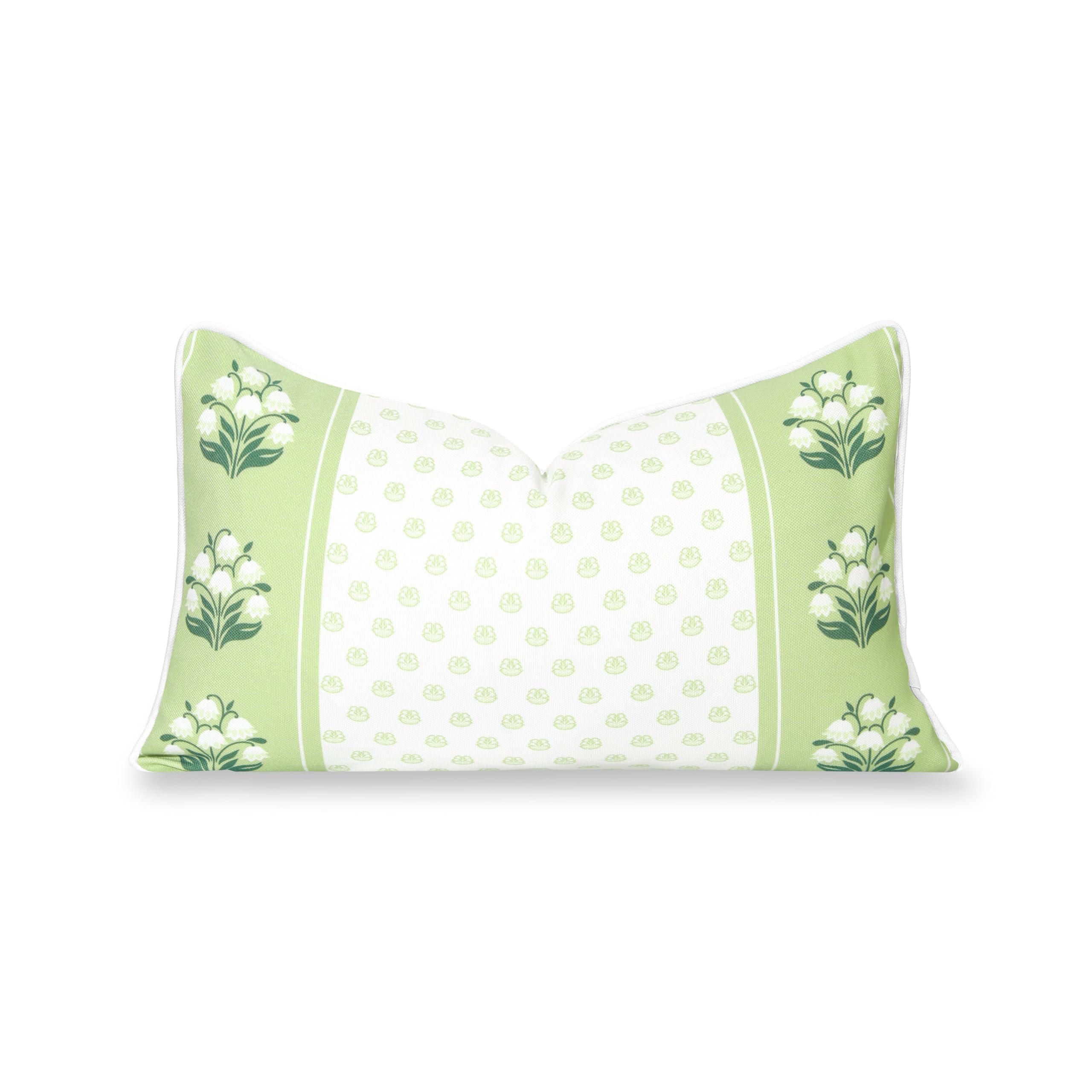 Hofdeco Premium Grandmillennial Coastal Hampton Patio Indoor Outdoor Lumbar Pillow Cover Only, 12... | Amazon (US)