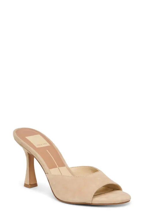 Dolce Vita Rosha Slide Sandal in Camel Suede at Nordstrom, Size 9.5 | Nordstrom