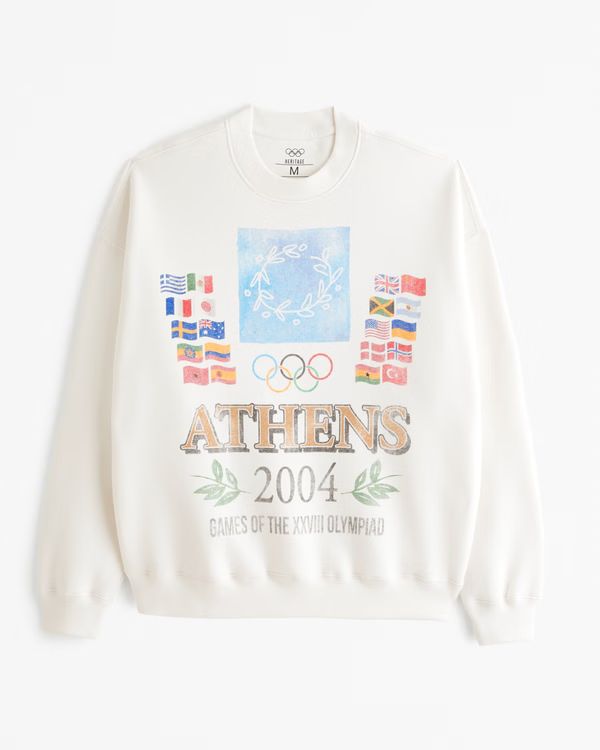 Gender Inclusive Olympics Graphic Crew Sweatshirt | Gender Inclusive Gender Inclusive | Abercromb... | Abercrombie & Fitch (US)