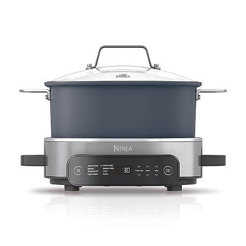 Ninja MC1101 Foodi Everyday Possible Cooker Pro, 8-in-1 Versatility, One-Pot Faster Cooking Replaces 10 Tools, Family-Sized Capacity with Adjustable Temp Control, 6.5 quarts, Midnight Blue | Amazon (US)