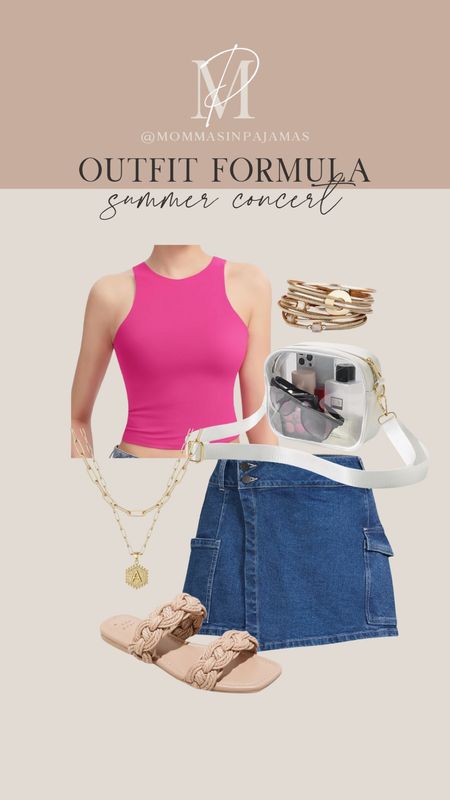 Here is a formula for your summer concerts! You can never go wrong with a tank and a cute skirt. summer concert look, concert outfit, summer shoes

#LTKStyleTip #LTKSeasonal #LTKTravel