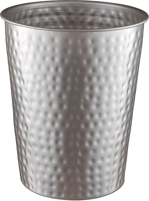 Monarch Abode 19428 Hand Hammered Metal Wastebasket Trash Can for Home Office & Bedroom - Decorat... | Amazon (US)