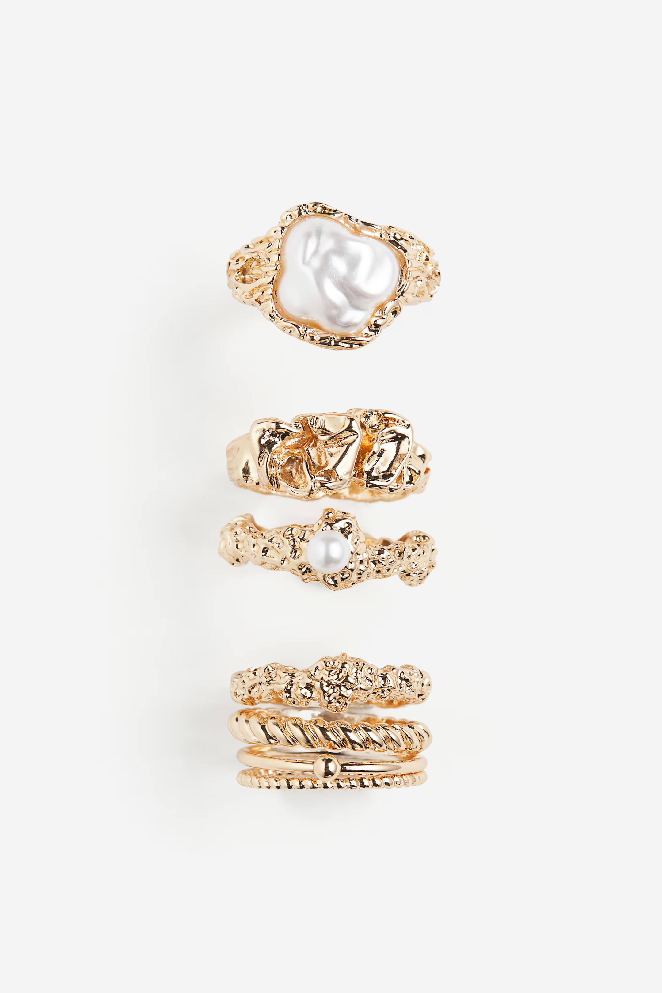 7-pack Rings - Gold-colored - Ladies | H&M US | H&M (US + CA)