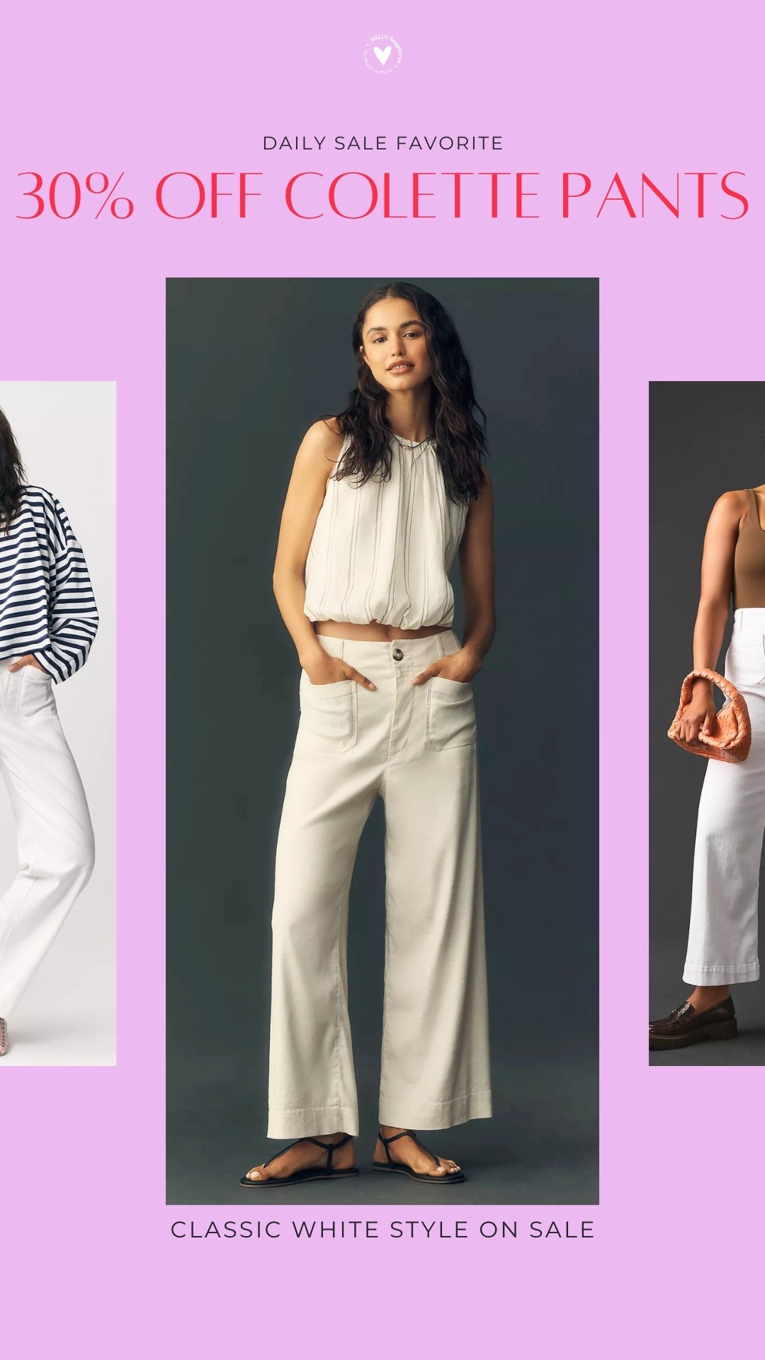 White Colette pants are a forever favorite 🤍✨

#LTKSaleAlert #LTKootd