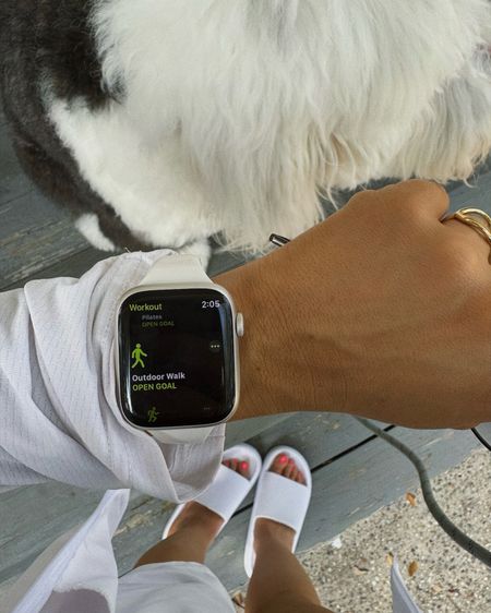Whether I’m tracking my walks with Trooper🐶, syncing my favorite podcast🎙, or responding to texts 📲. My Apple Watch does it all! #walmartpartner Save with @walmart extra low prices that just dropped on tons of the Apple products you’ve had your eye on! 

#LTKfitness #LTKSeasonal