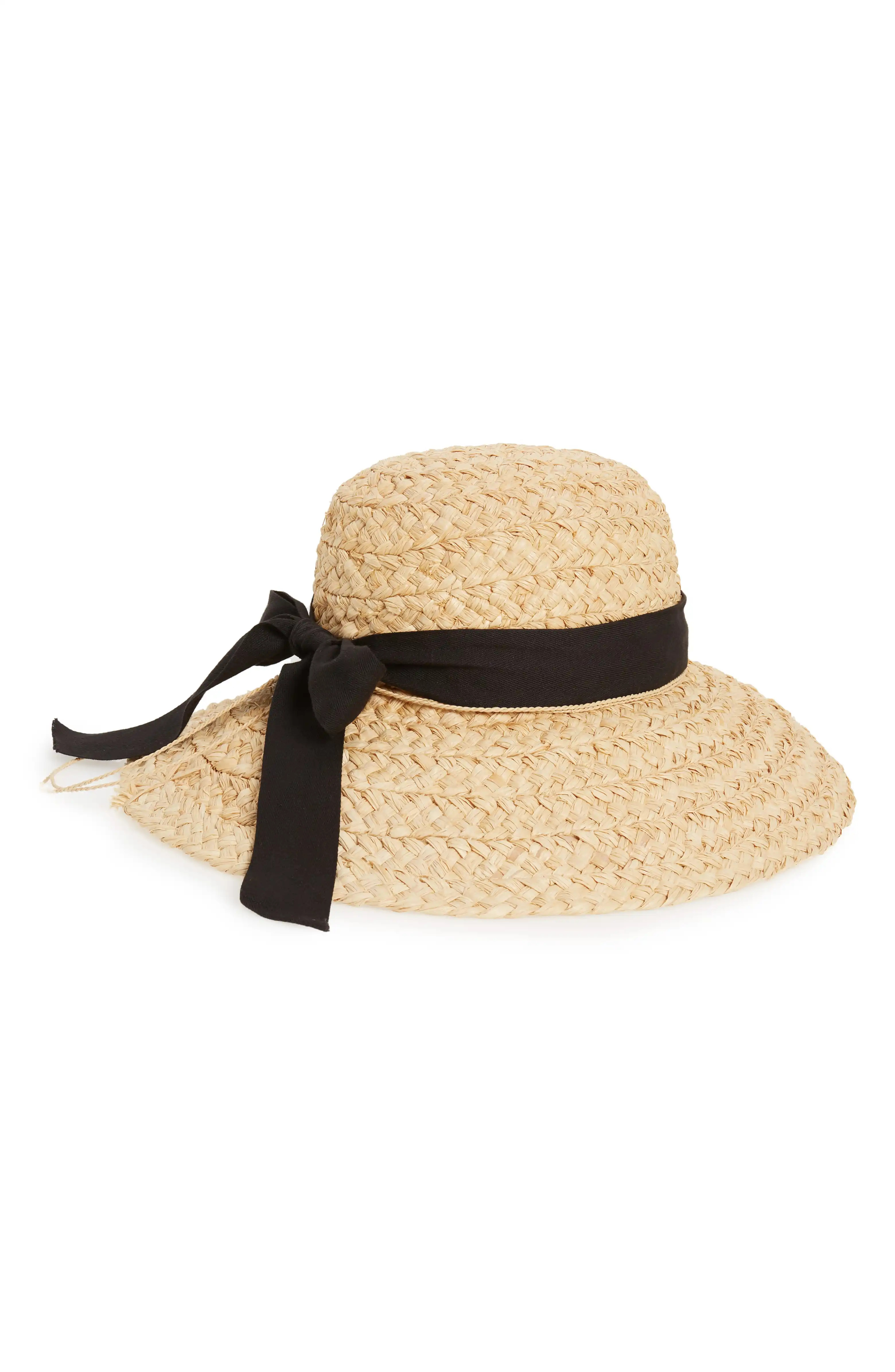 Helen Kaminiski Classic Wide Braid Raffia Hat | Nordstrom