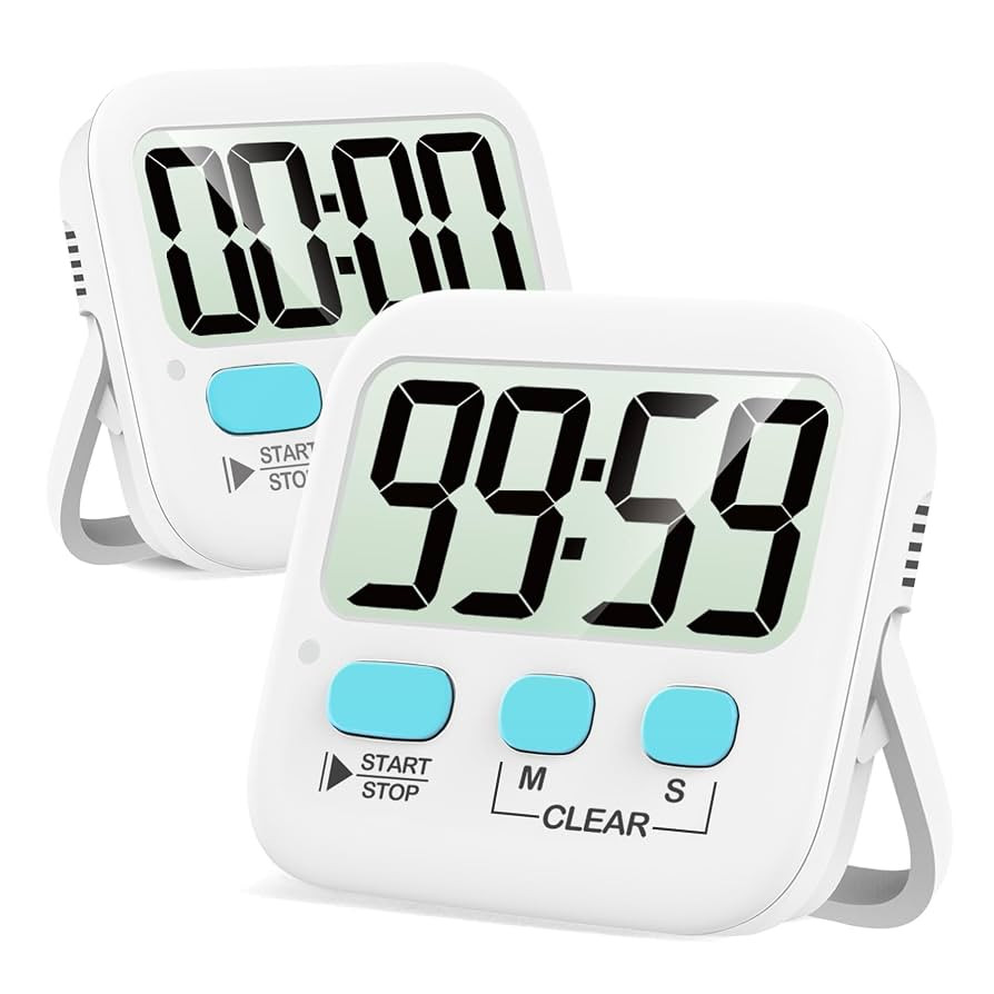 Antonki 2 Pack Digital Timer for Kids, Magnetic Countdown Kitchen Timers for Cooking, Egg, Classr... | Amazon (US)