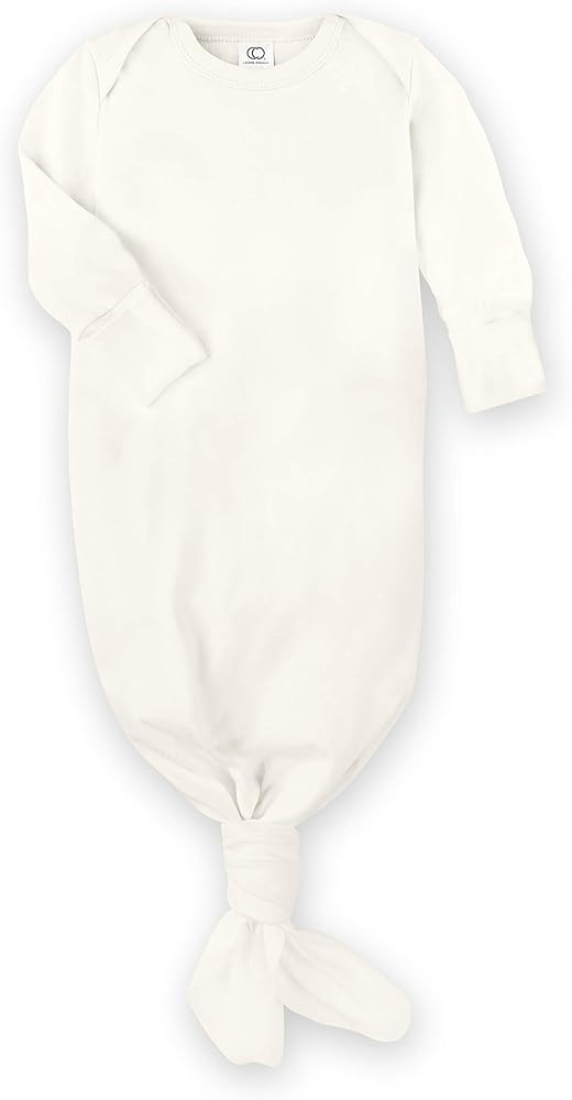 Colored Organics Baby 100% Organic Cotton Newborn Knotted Gown - Infant Indy Kimono Wrap Front Ti... | Amazon (US)