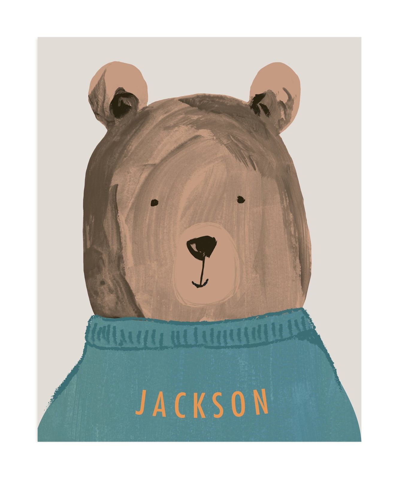 "Little Bear" - Custom Open Edition Children's Art Print by Teju Reval. | Minted