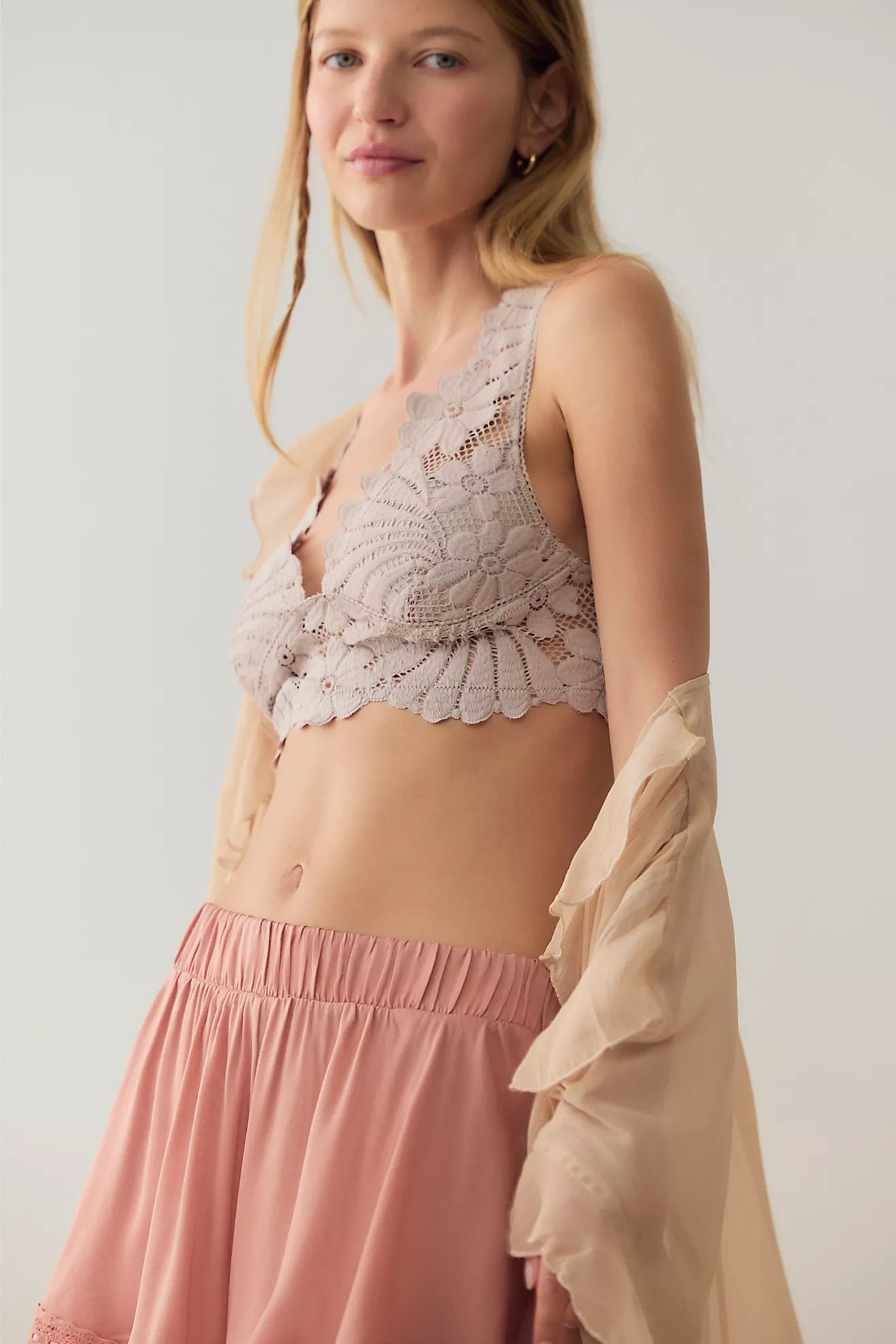 Petal Party Lace Plunge Bralette | Free People (Global - UK&FR Excluded)