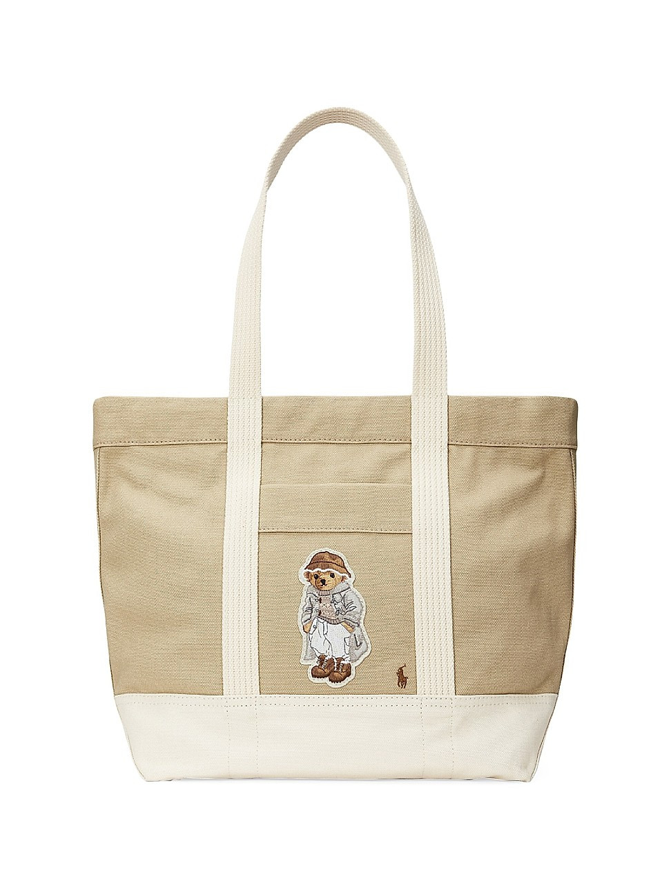 Women's Medium Bear Canvas Tote Bag - Tan | Saks Fifth Avenue
