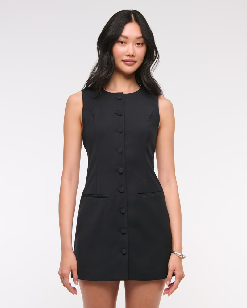 Women's The A&F Mara High-Neck Vest Mini Dress | Women's Dresses & Jumpsuits | Abercrombie.com | Abercrombie & Fitch (UK)