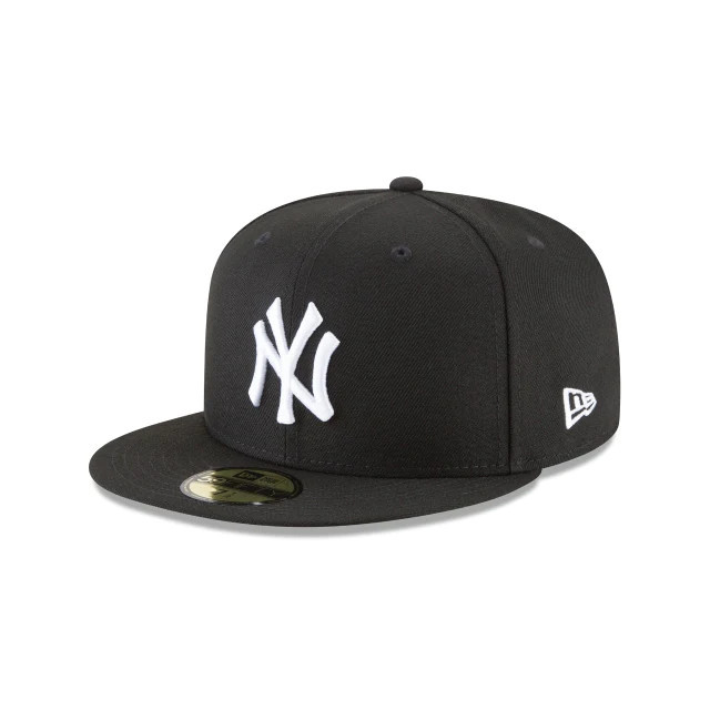 New York Yankees Black and White Basic 59FIFTY Fitted | New Era (US)