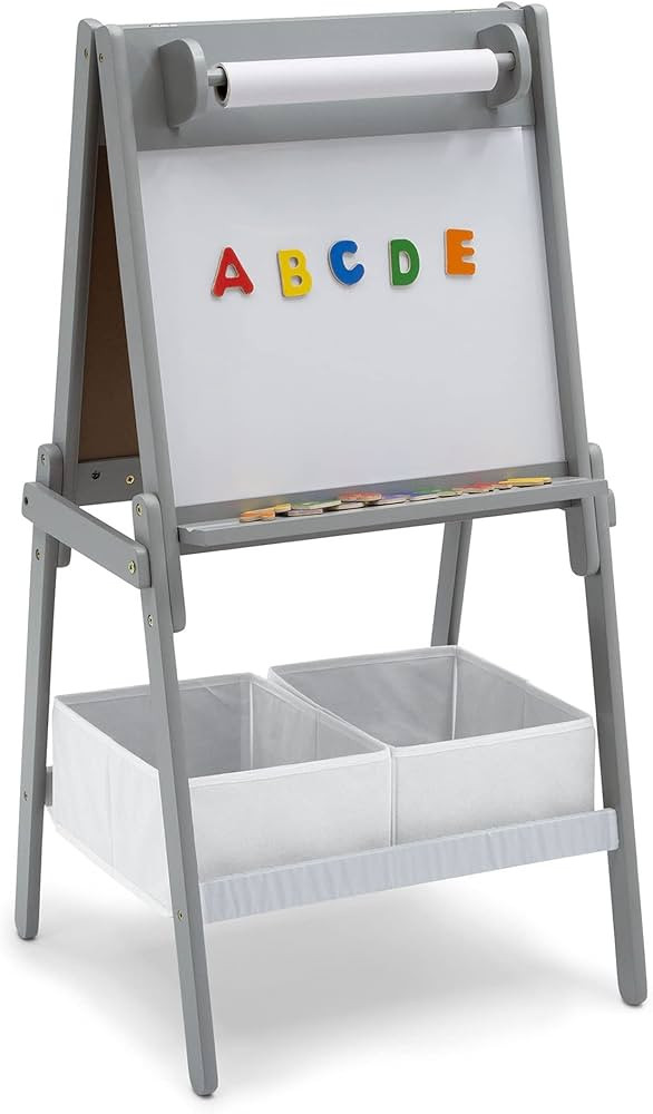 Delta Children Chelsea Double-Sided Storage Easel with Paper Roll and Magnets -Ideal for Arts & C... | Amazon (US)