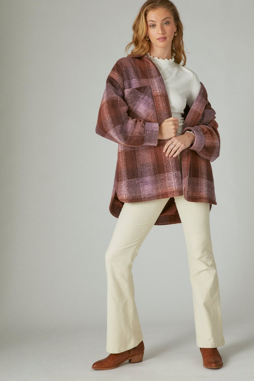 OVERSIZED PLAID SHIRT JACKET | Lucky Brand