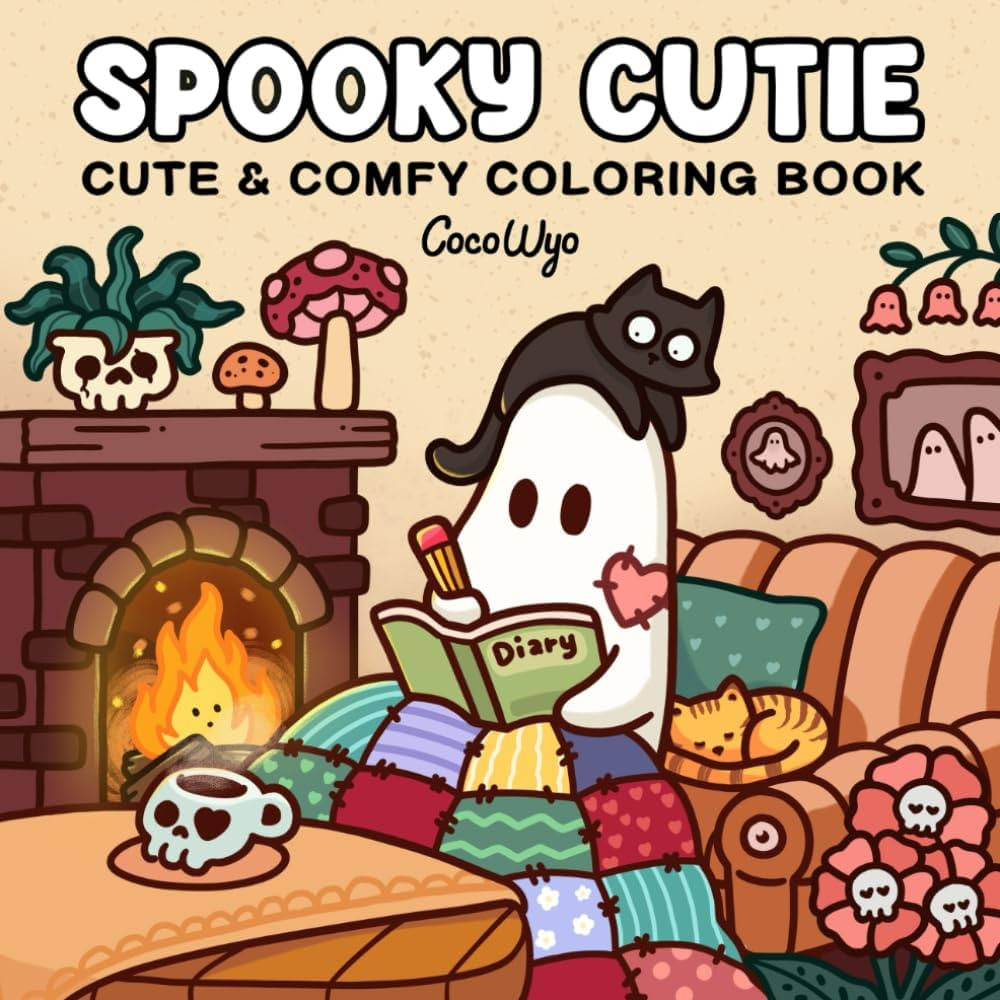 Spooky Cutie: Coloring Book for Adults and Teens Featuring Adorable Creepy Creatures in Cozy Hygg... | Amazon (US)
