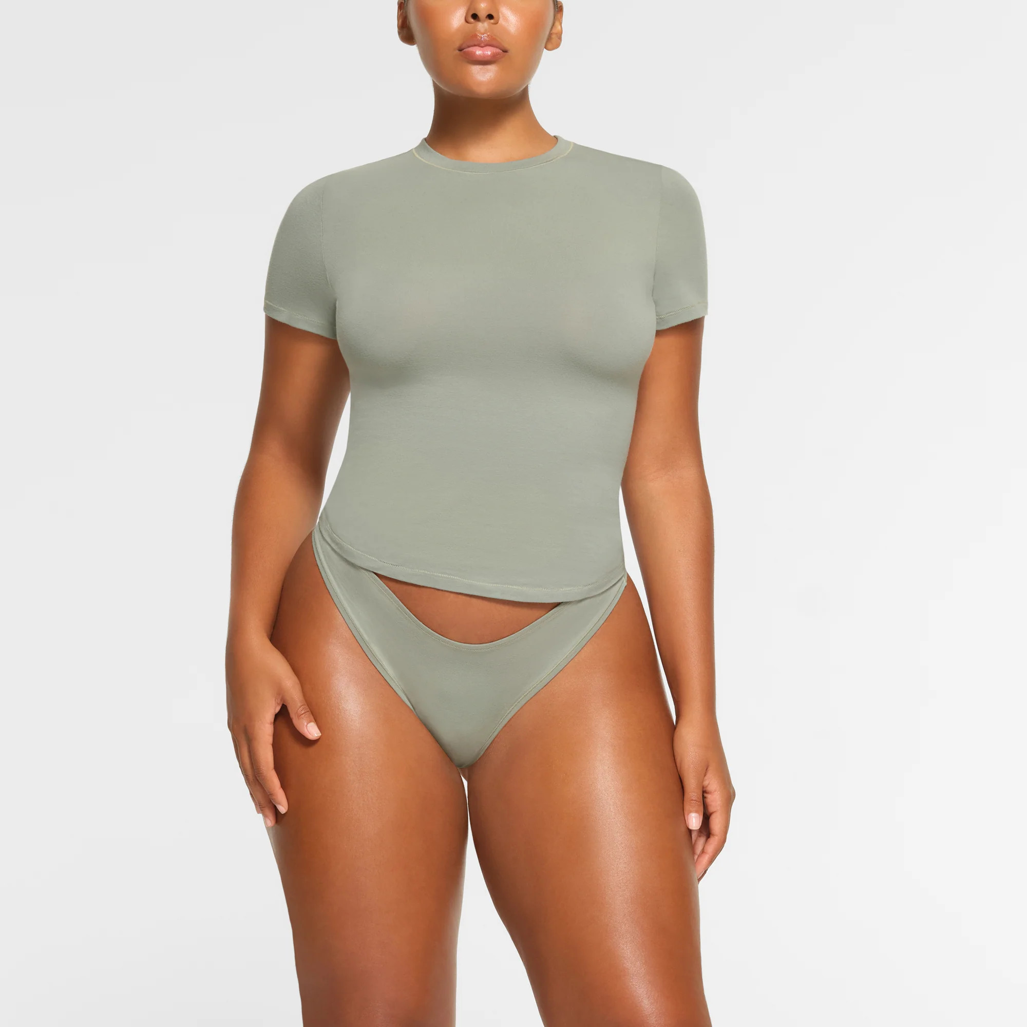 SKIMS T-Shirt | Green | 3XL | Cotton Jersey | SKIMS (US)