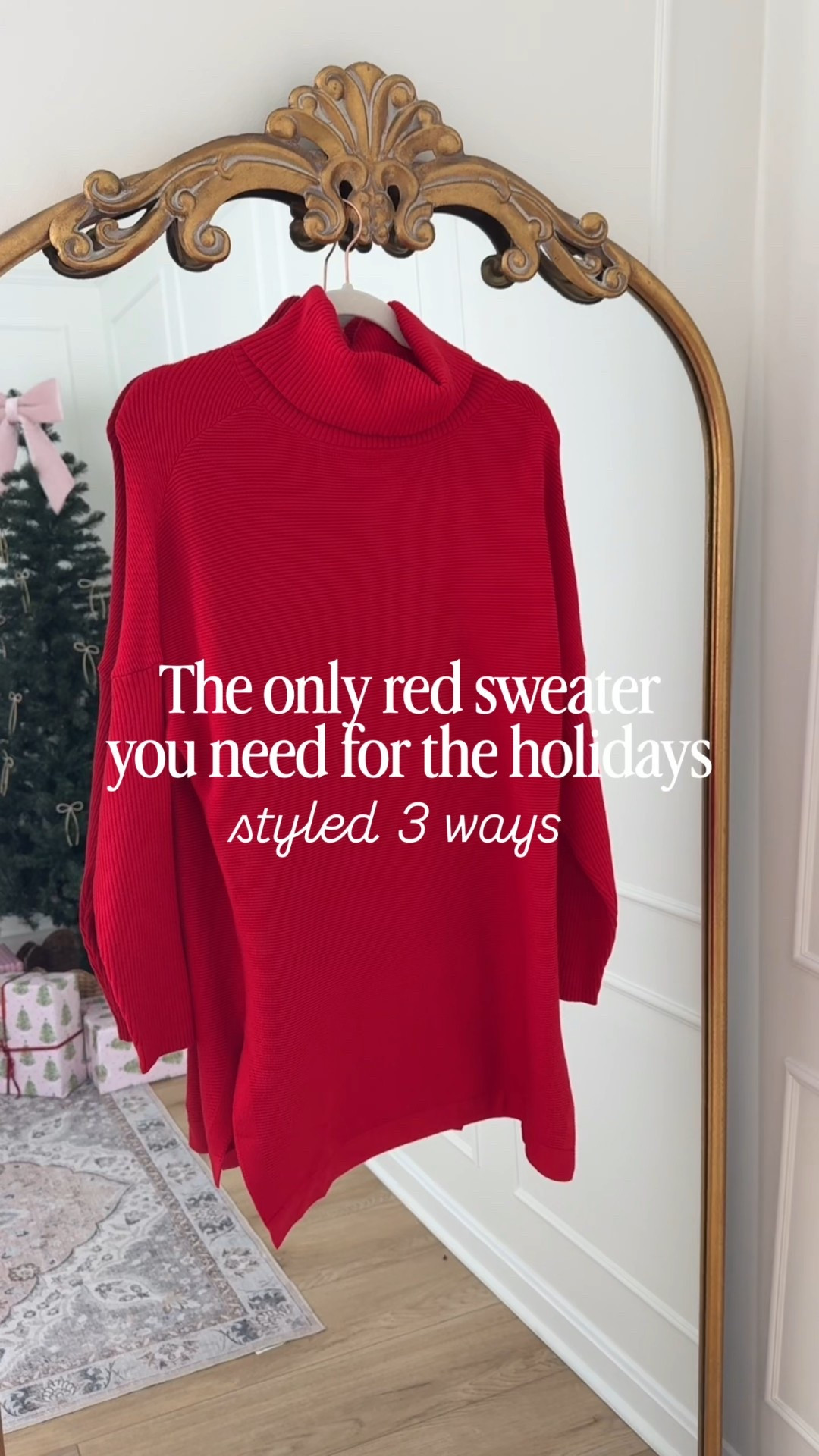 The only red sweater you’ll need this holiday season! This tunic top is so versatile- wearing a med! 

#LTKHoliday #LTKMidsize #LTKSeasonal