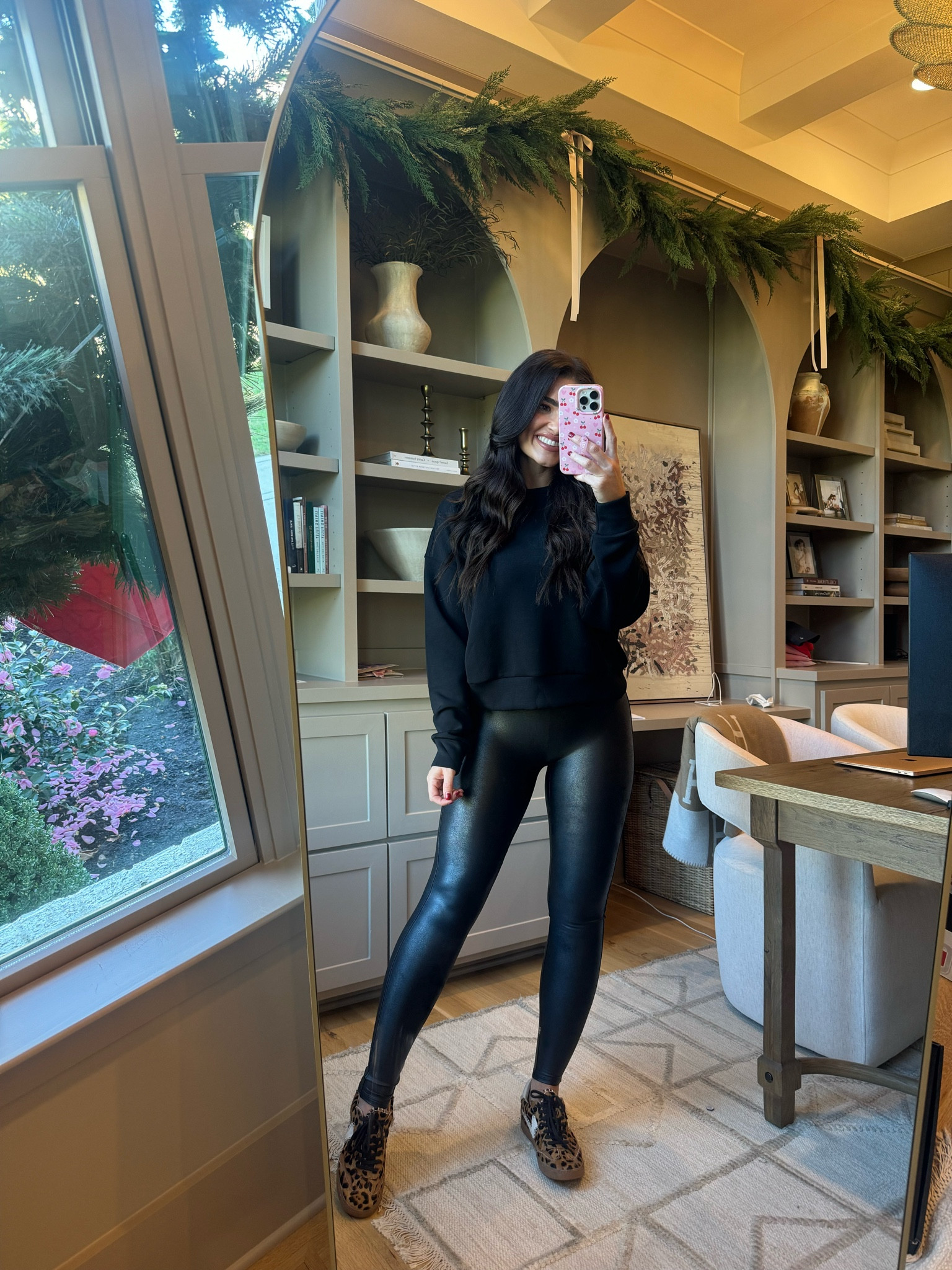 faux leather leggings are a staple for fall/winter! wearing size medium

@spanx everything is 30% off right now! also use code EXTRA10 for an additional 10% off, on top of the sitewide sale #spanxpartner