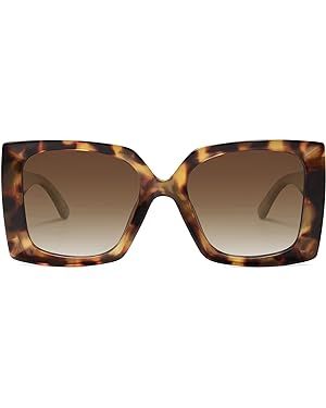 SOJOS Retro Square Polarized Womens Sunglasses Trendy Oversized Large Women's Big Shades SJ2224 | Amazon (US)