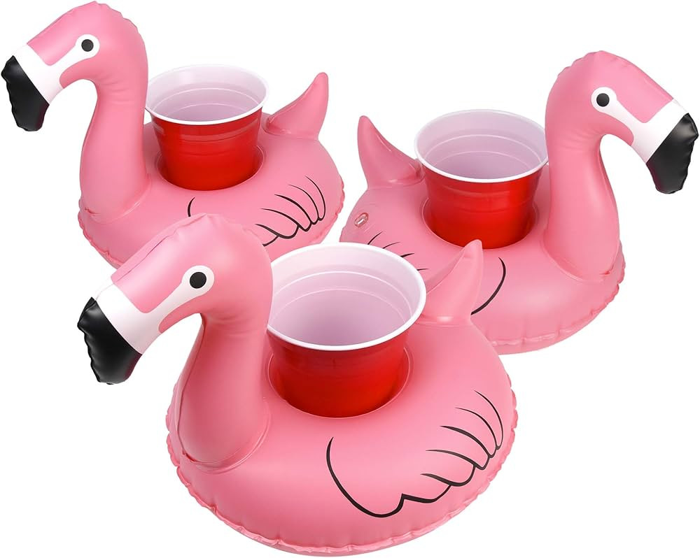 GoFloats Inflatable Pool and Hot Tub Drink Holders (3 Pack) (Choose - Unicorn, Flamingo, Palm Tre... | Amazon (US)