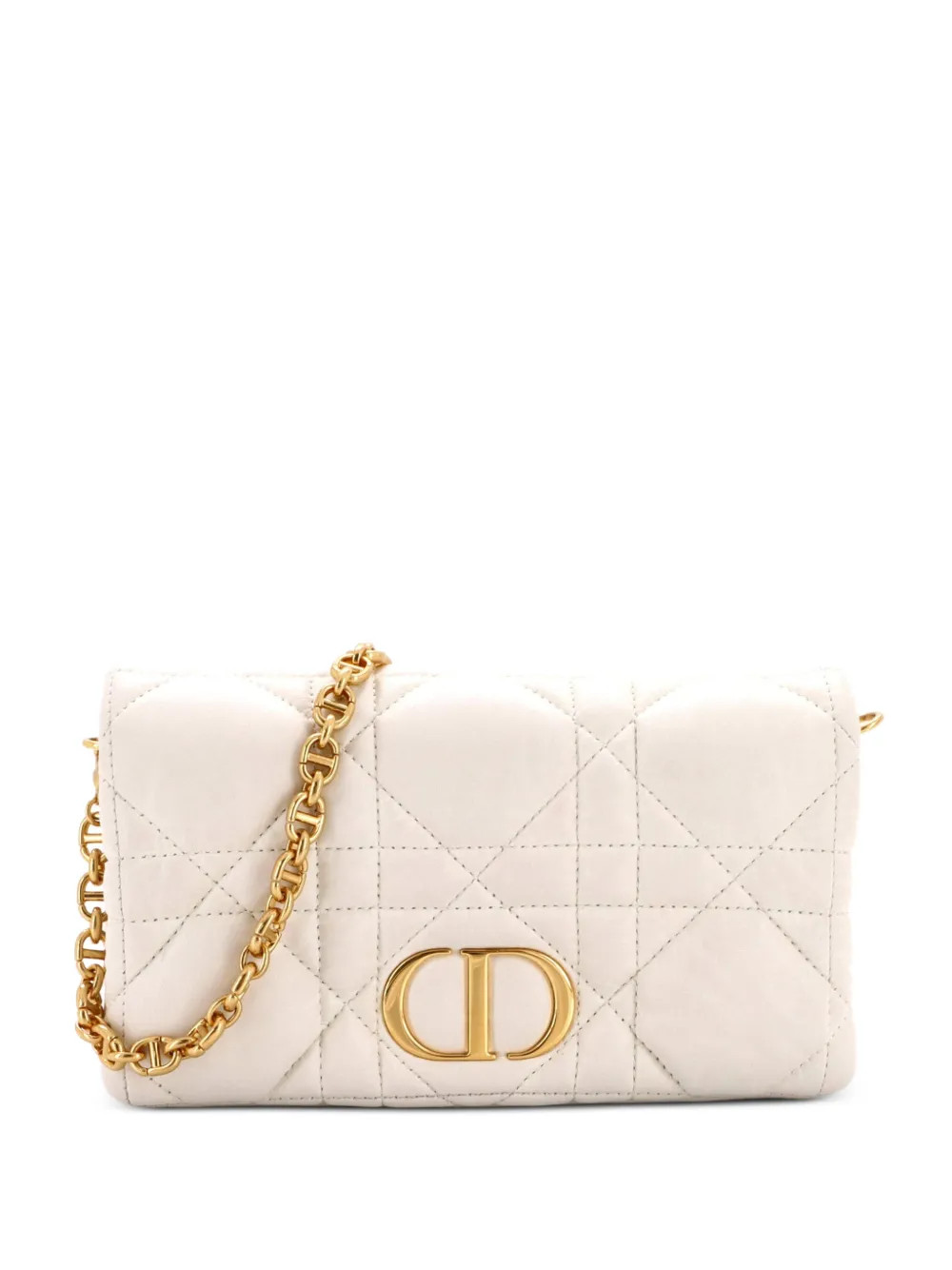 Caro Flap Pouch with Chain Macrocannage Quilt Calfskin Mini crossbody bag | Farfetch Global