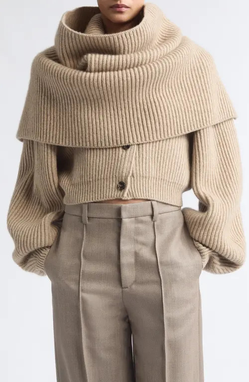 RÙADH Lossie Cashmere Scarf in Oatmeal at Nordstrom | Nordstrom