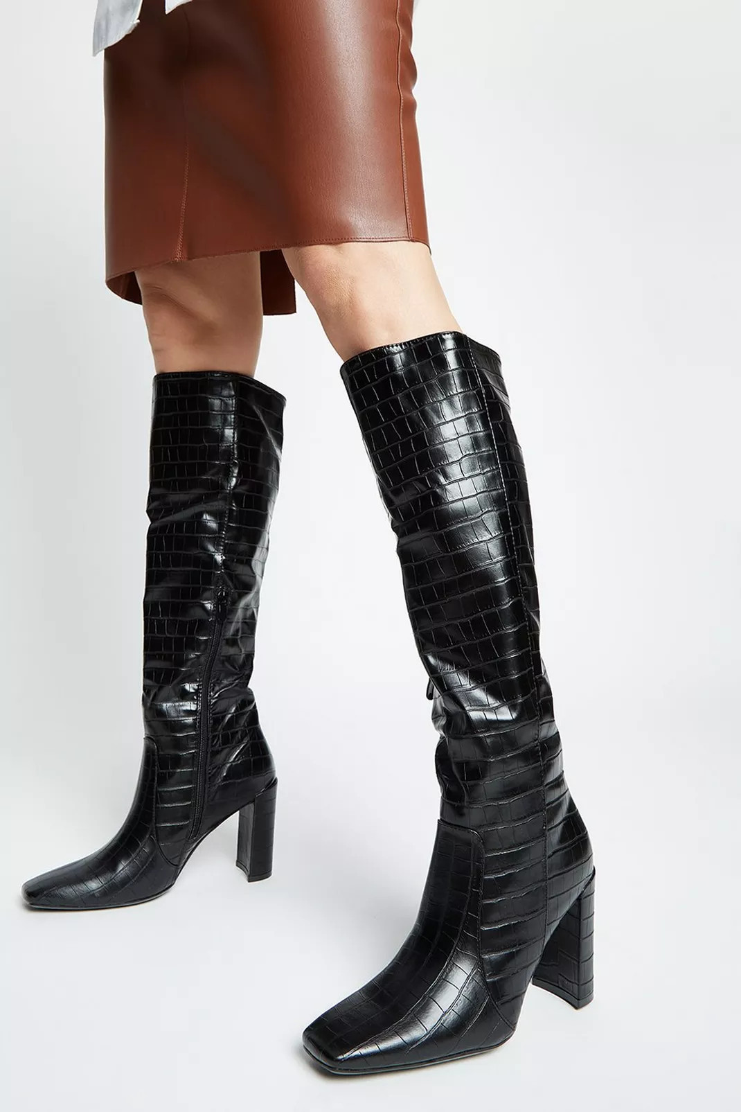 Buy Faith: Nevaeh Heeled Square Toe Boot for GBP 52.00 | Dorothy Perkins UK | Dorothy Perkins (UK)