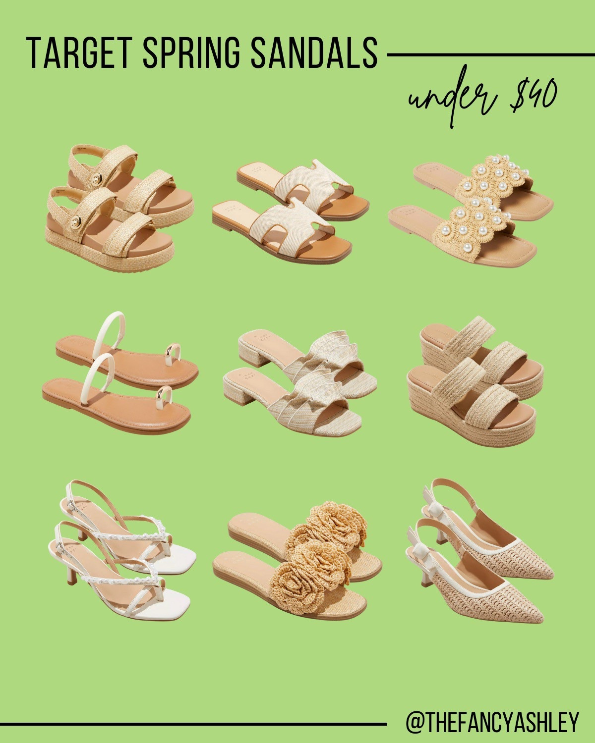 Cutest Target sandals & shoes under $40. Perfect picks for spring and summer. I’m obsessed.

#LTKSeasonal #LTKFindsUnder50 #LTKShoeCrush