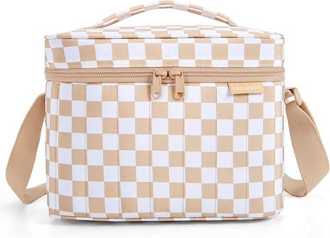 BAGSMART Insulated Lunch Box for Women, Cute Puffer Lunch Bag Reusable Cooler with Premium Lining... | Amazon (US)