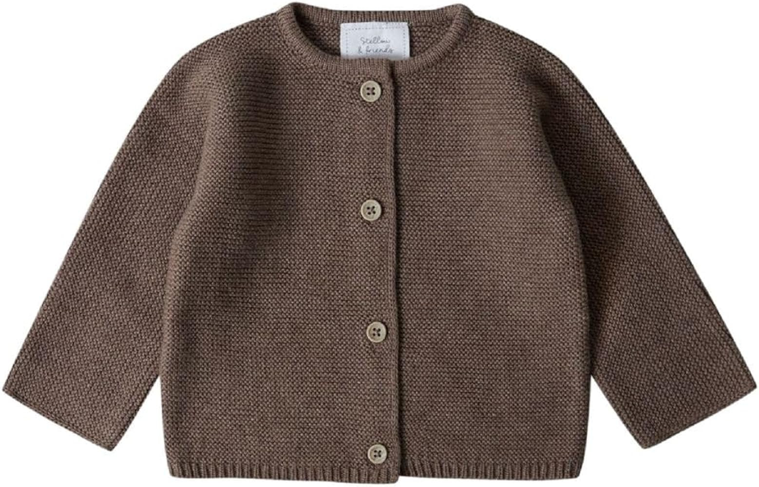 Stellou & friends 100% Cotton Baby Cardigan, Toddler Cardigan, Kids Sweater 0-6 Years | Amazon (US)