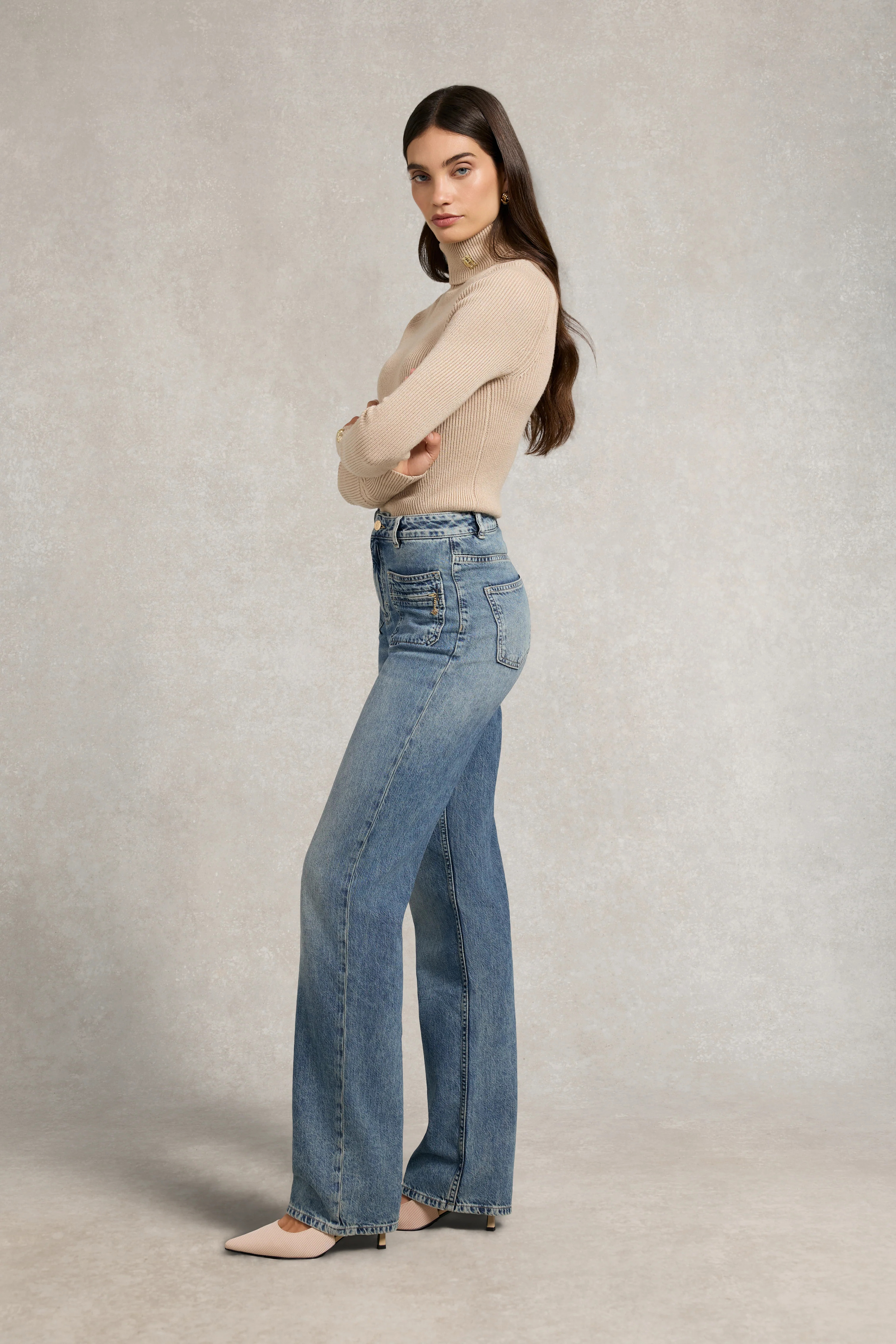 Jessica Straight Jean (Aged Indigo) | Holland Cooper