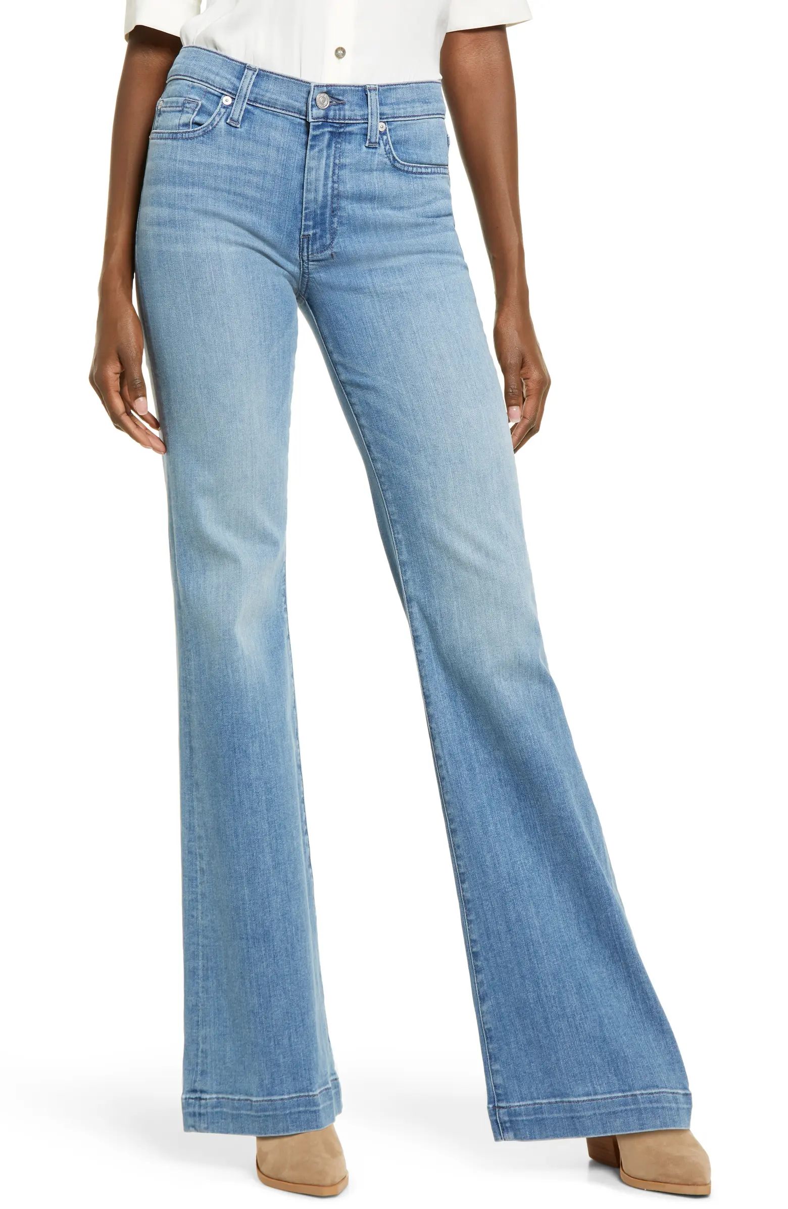 7 For All Mankind Dojo Tailorless Flare Leg Jeans | Nordstrom | Nordstrom