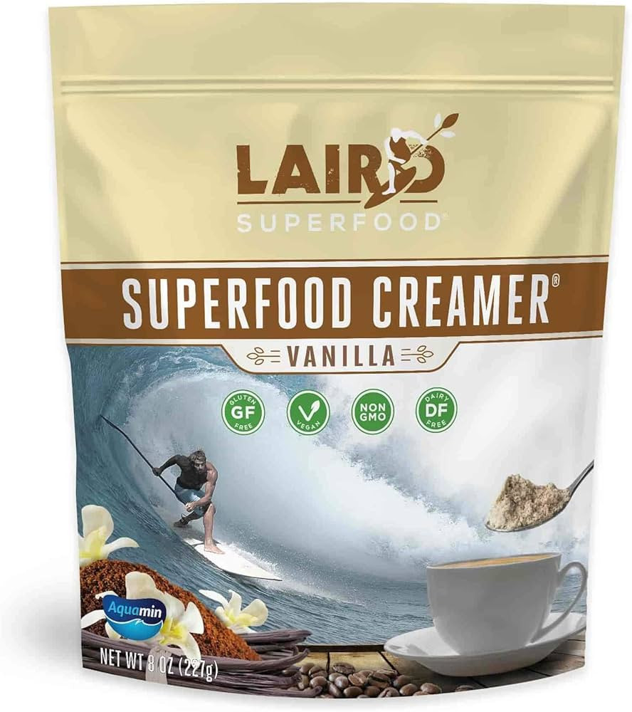 Laird Superfood Non-Dairy Original Superfood Vanilla Coconut Powder Coffee Creamer, Gluten Free, ... | Amazon (US)