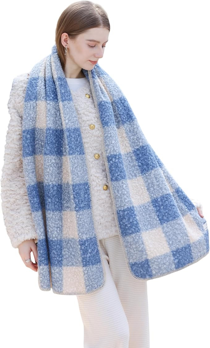 Wander Agio Warm Fashion Scarf Long Shawl Large Thick Blanket Winter Wraps Scarves for Women Faux... | Amazon (US)