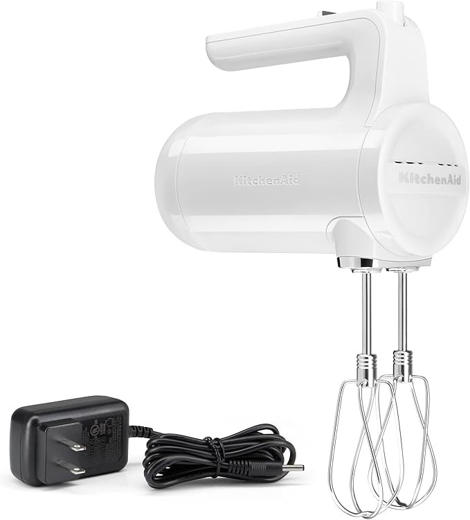 KitchenAid KHMB732WH Cordless Hand Mixer, 7 Speed, White | Amazon (CA)