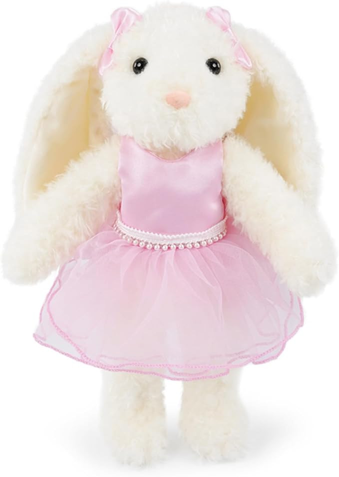 Rabbit Stuffed Animal Plush Toy Pink Tutu Dress Pearl Skirt Easter Basket Stuffers Gifts for Girl... | Amazon (US)