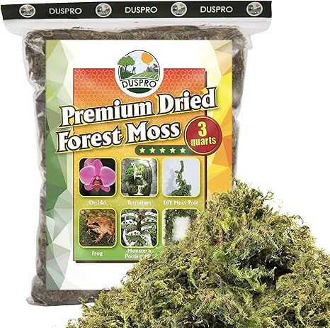 DUSPRO Dried Forest Moss for Potted Plants, Ideal for Orchid Moss Potting Mix Indoor Moisture Rep... | Amazon (US)