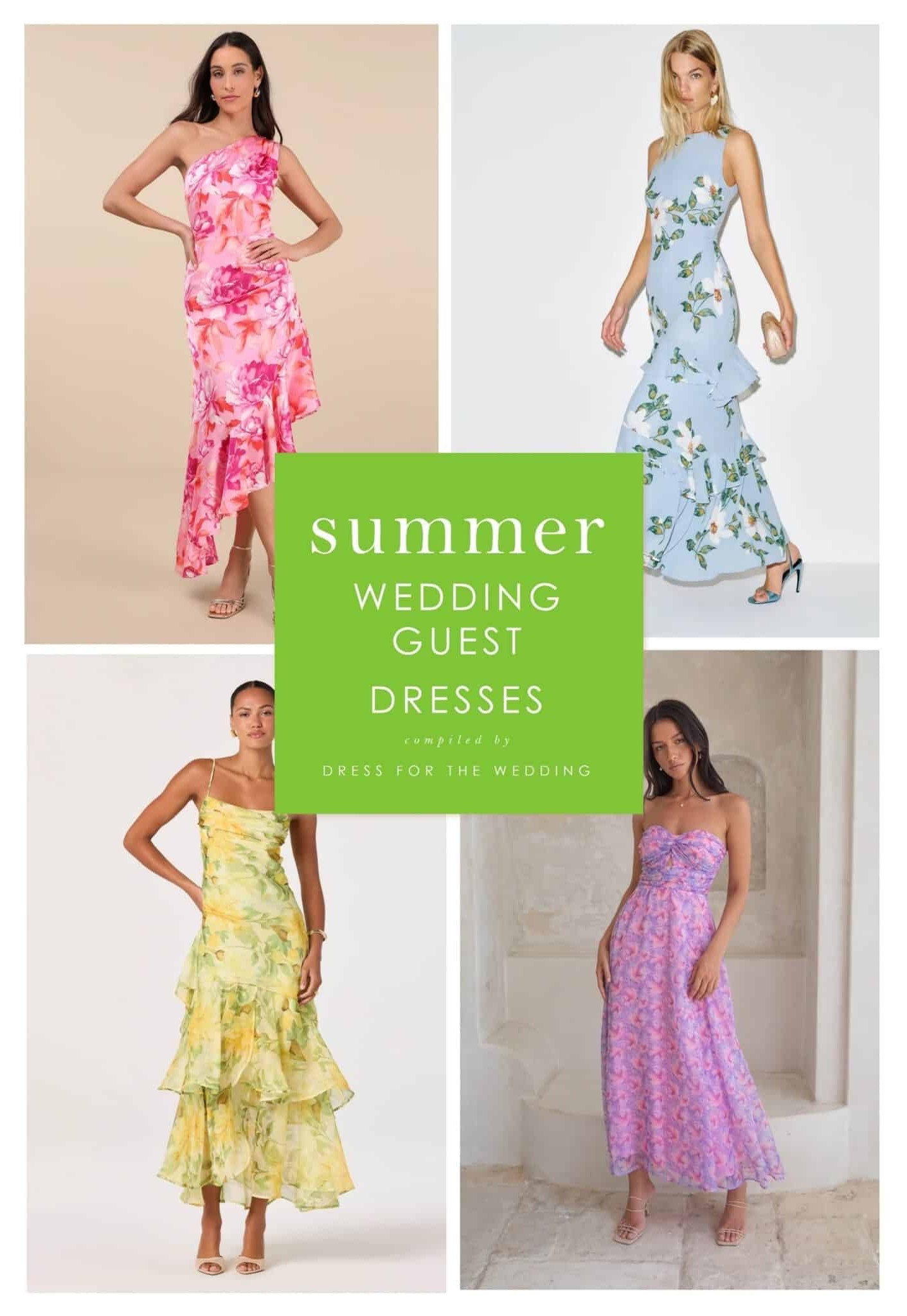 Colorful wedding guest dresses for summer weddings! Midi dresses, cocktail dresses, and maxi dresses for semi formal and formal weddings. Over 30 pretty summer wedding guest dress ideas! Follow Dress for the Wedding for cute dresses, sale alerts, wedding style and decor! Visit us at dressforthewedding.com for more!
@Lulus 
@ASTR the Label 
@Hello Molly @Reformation

#LTKgrwm #LTKWedding #LTKSeasonal