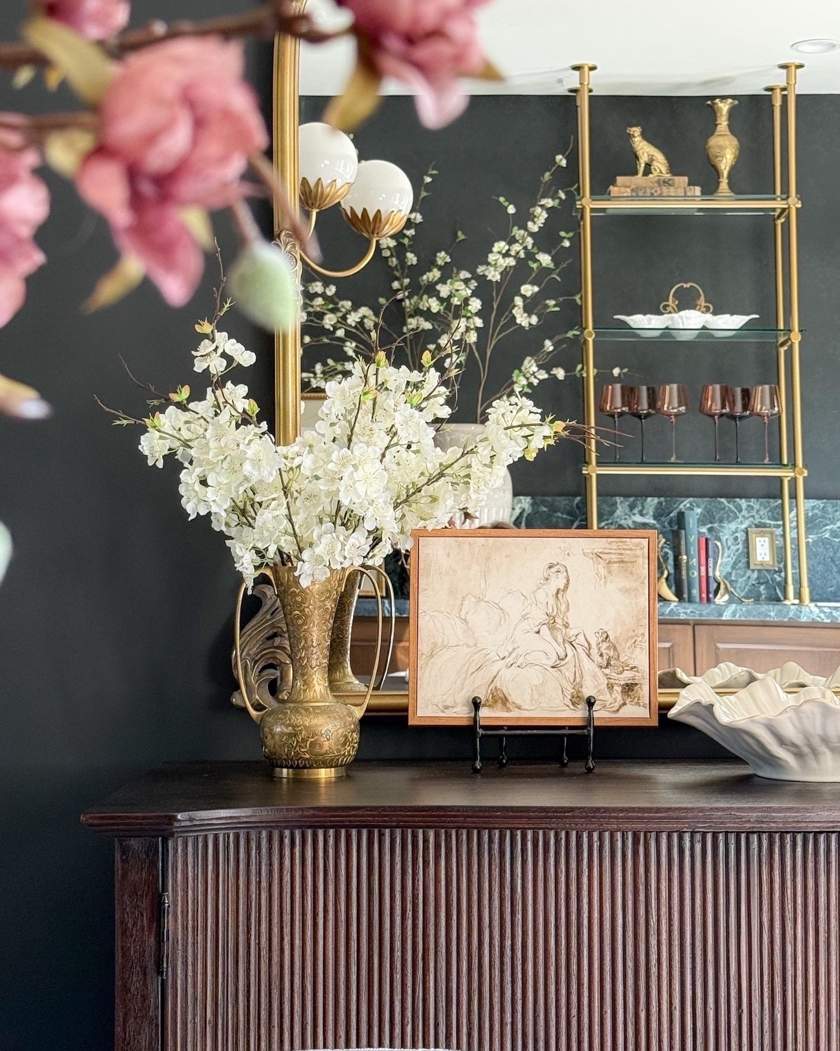 Pretty cherry blossom stems and art!

#LTKHome #LTKvlog #LTKSeasonal