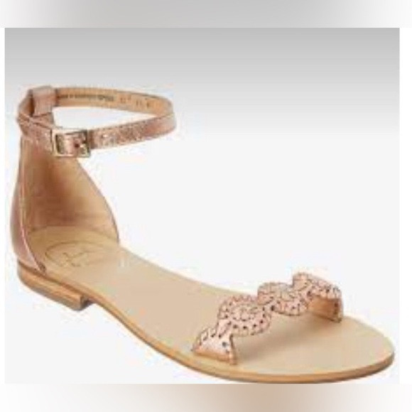 Jack Rogers Bronze Ankle Strap Sandals Size 8 | Poshmark