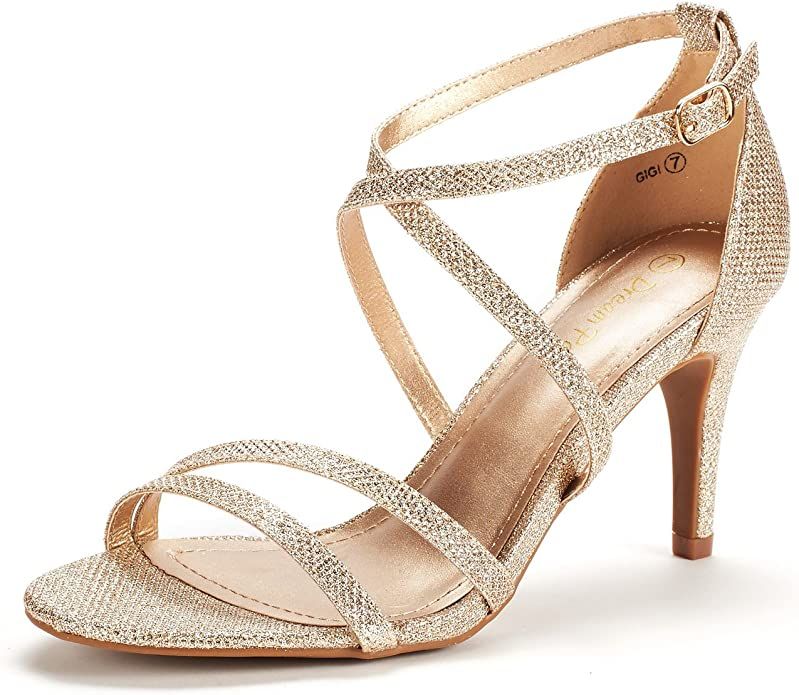DREAM PAIRS Women's Gigi Fashion Stilettos Open Toe Pump Heel Sandals | Amazon (US)