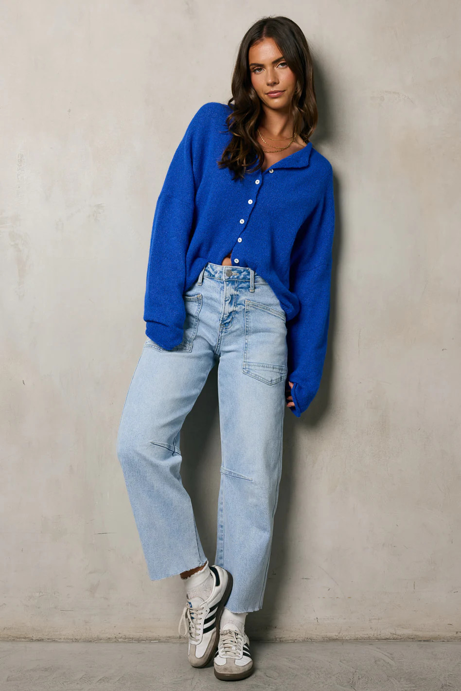 Maci Cardigan in Blue - FINAL SALE | Böhme US